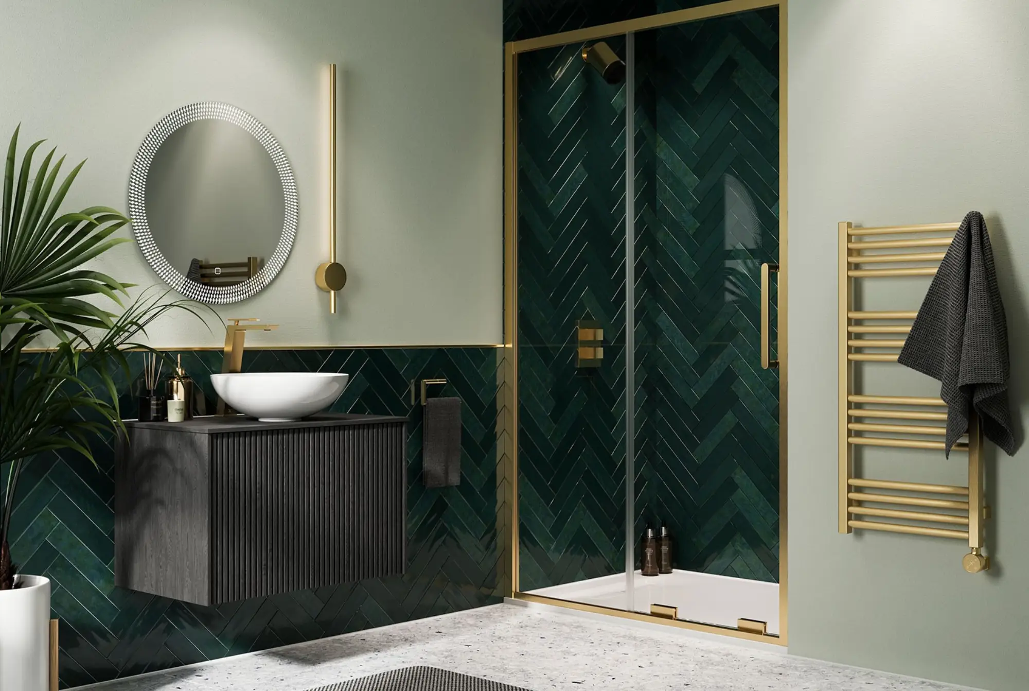 Bano Dorado Elegante Valencia